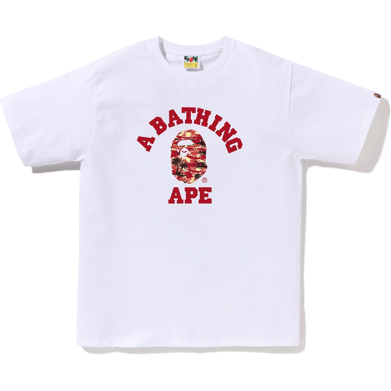 MENS PALM TREE CAMO COLLEGE TEE