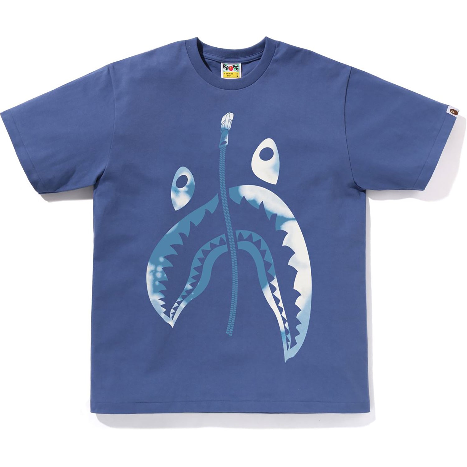 MENS TIE DYE TWIST SHARK HEAD T-SHIRT