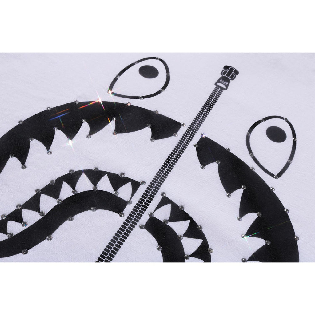 CRYSTAL STONE SHARK TEE LADIES
