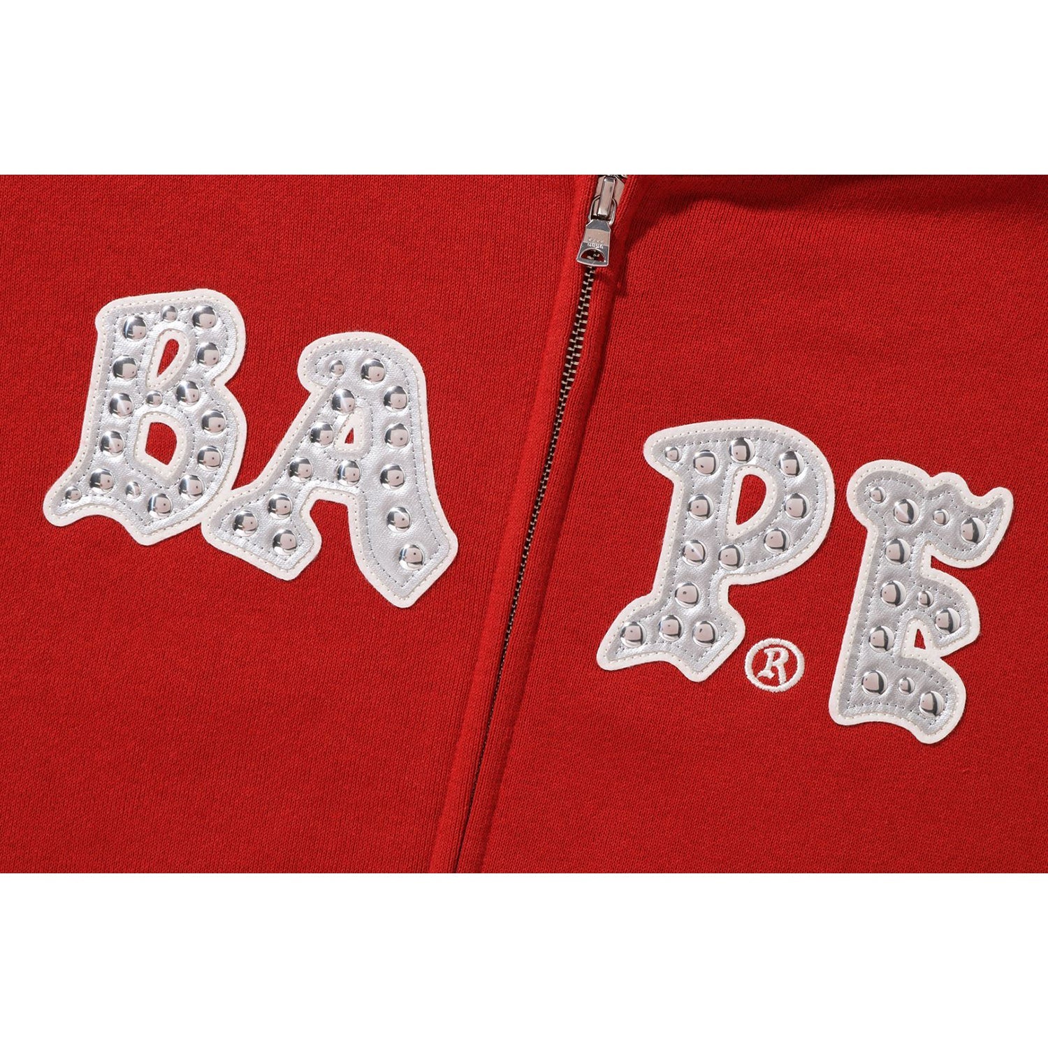 STUDDED OVERSIZED FULL ZIP HOODIE LADIES