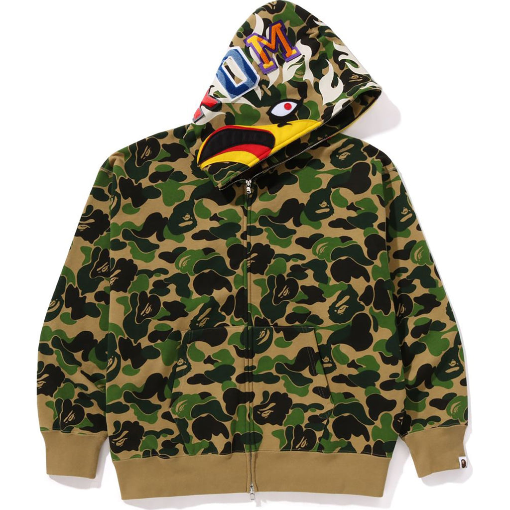 X READYMADE ABC CAMO EAGLE RELAXED FIT FULL ZIP HOODIE MENS