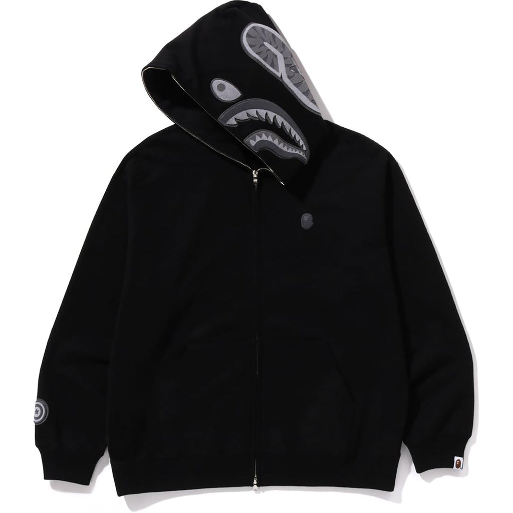 APE HEAD ONE POINT SHARK ZIP HOODIE MENS