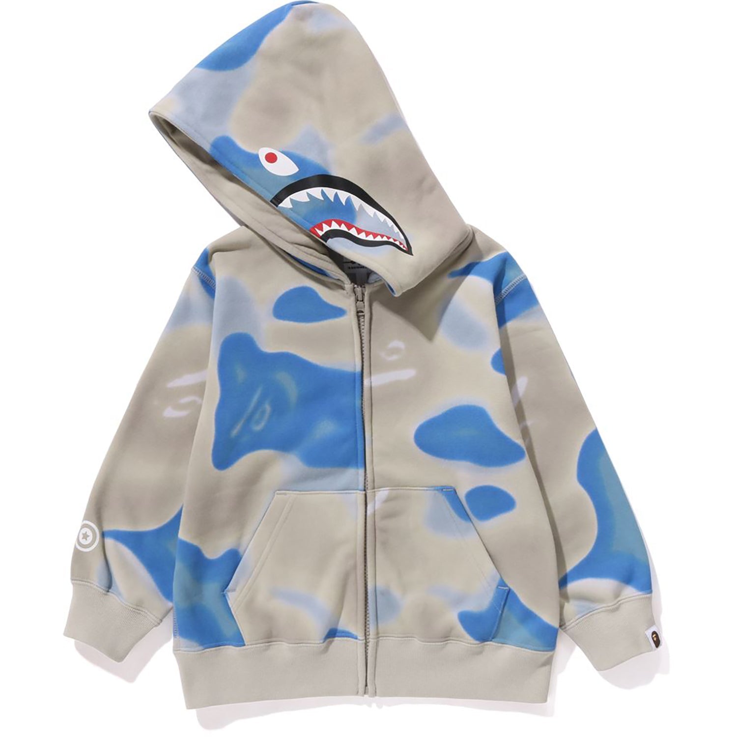 LIQUID CAMO SHARK ZIP HOODIE KIDS