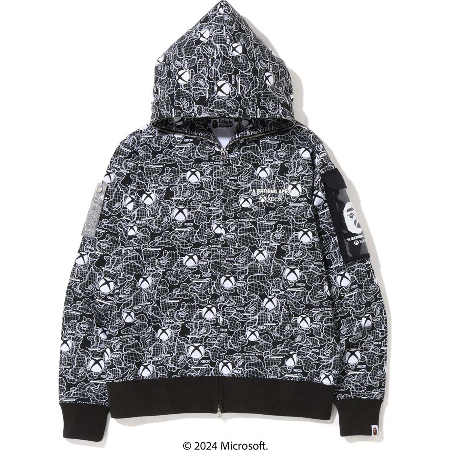 X XBOX CAMO FULL ZIP HOODIE MENS