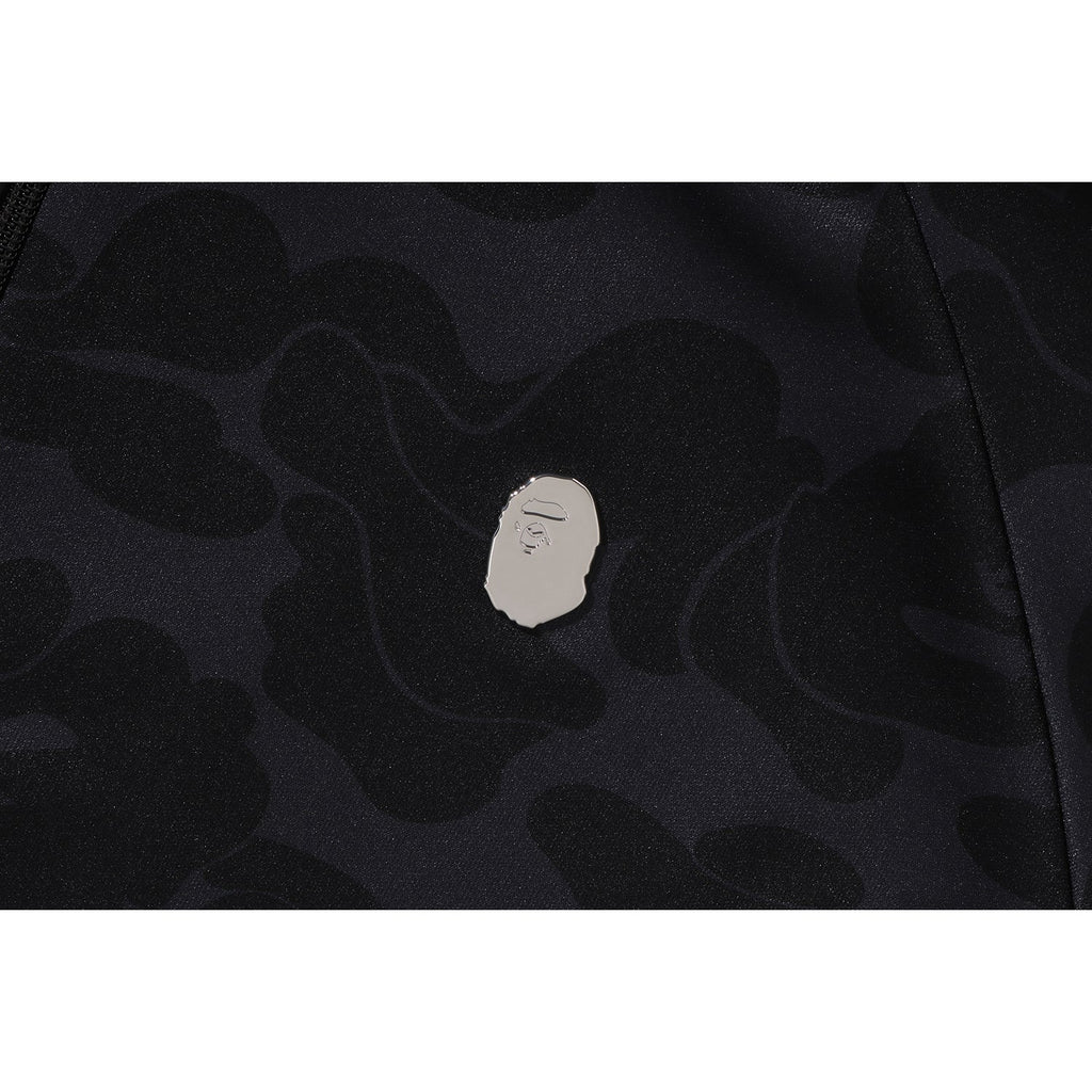 MENS SOLID CAMO RELAXED FIT SHARK FULL ZIP HOODIE JACKET
