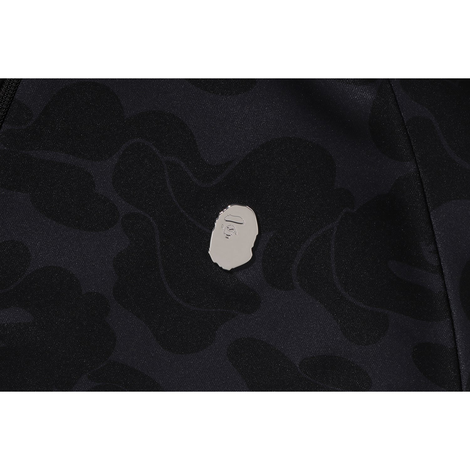 MENS SOLID CAMO RELAXED FIT SHARK FULL ZIP HOODIE JACKET