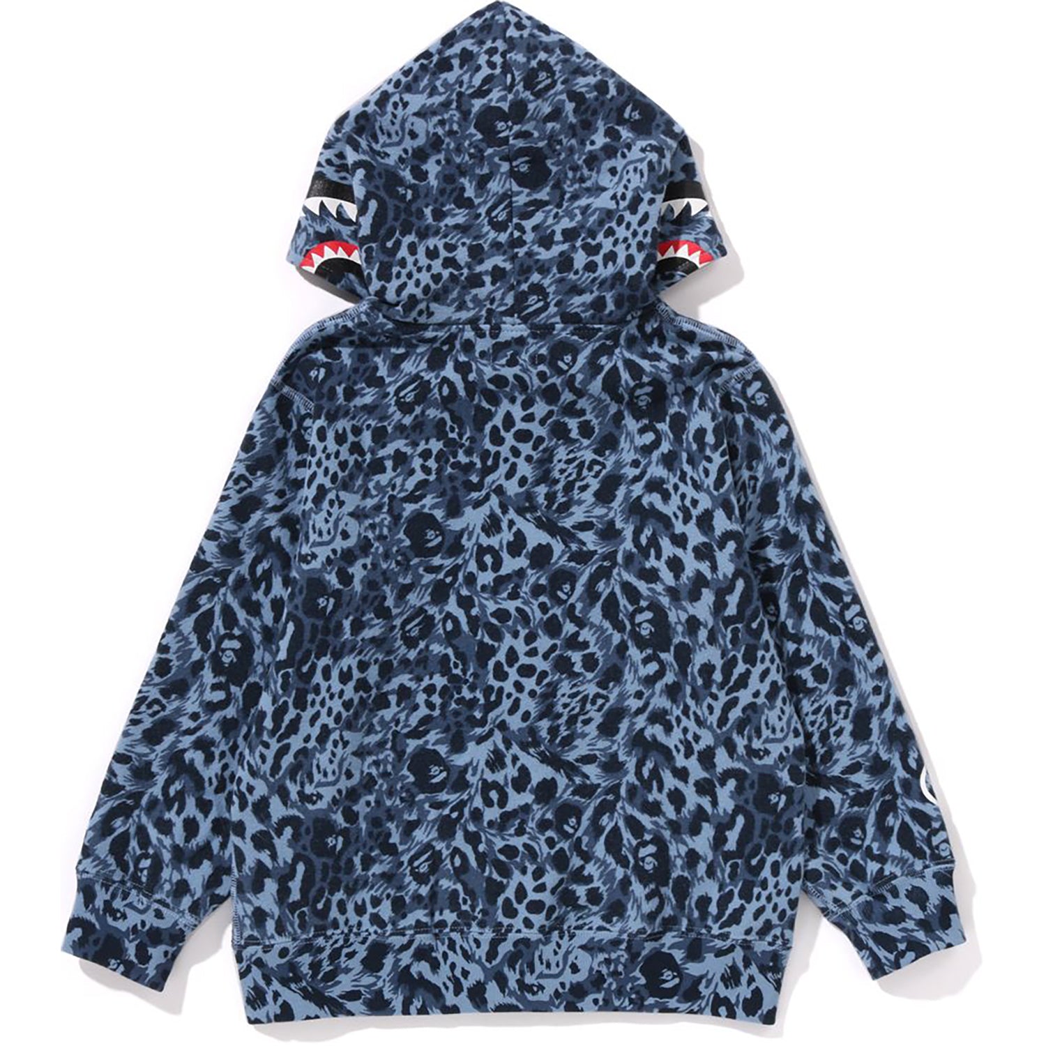 WILD LEOPARD PATTERN SHARK ZIP HOODIE KIDS
