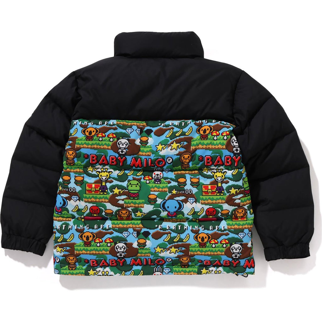 BABY MILO GAME PATTERN DOWN JACKET KIDS