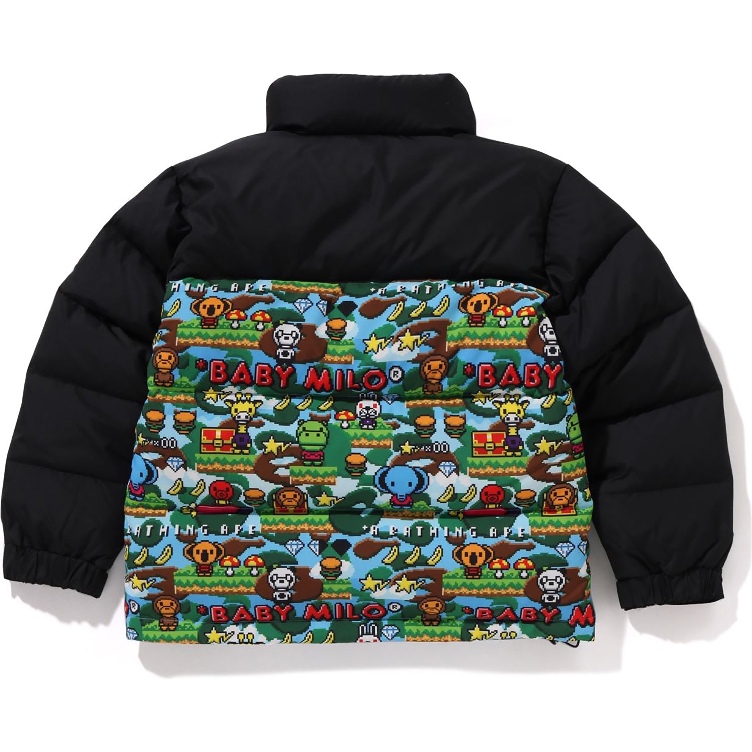 BABY MILO GAME PATTERN DOWN JACKET KIDS