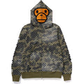 X JOSHUA VIDES - MILO FACE FULL ZIP HOODIE MENS