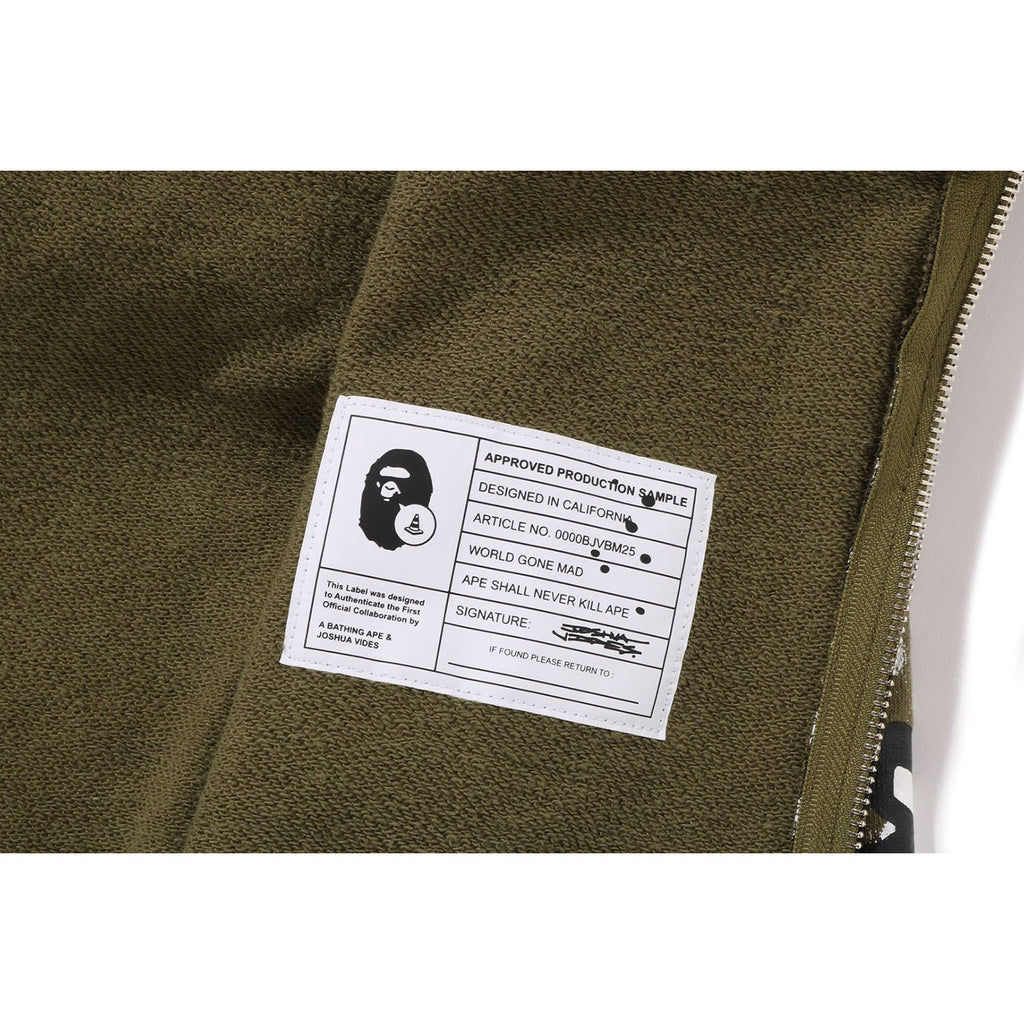 X JOSHUA VIDES - MILO FACE FULL ZIP HOODIE MENS