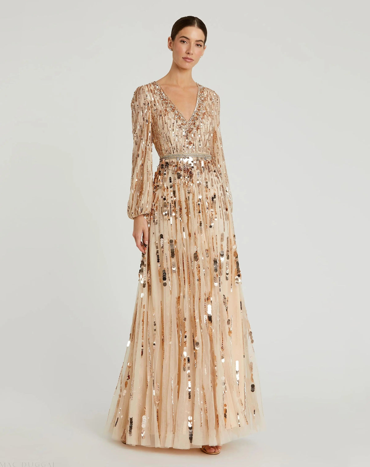 Women's Beige Dress - 10059