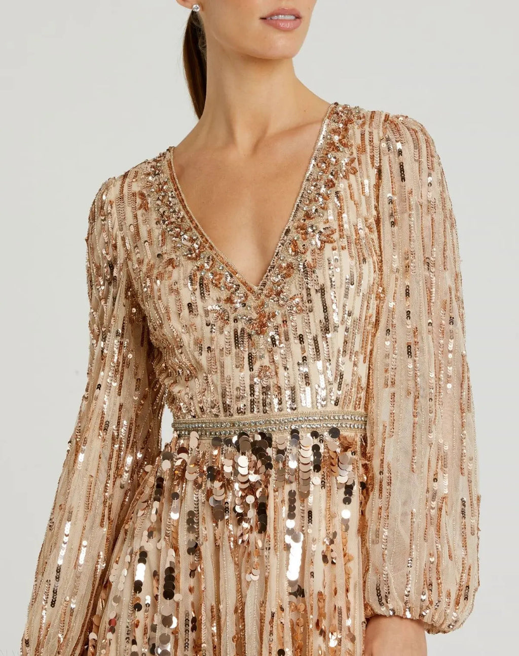 Women's Beige Dress - 10059