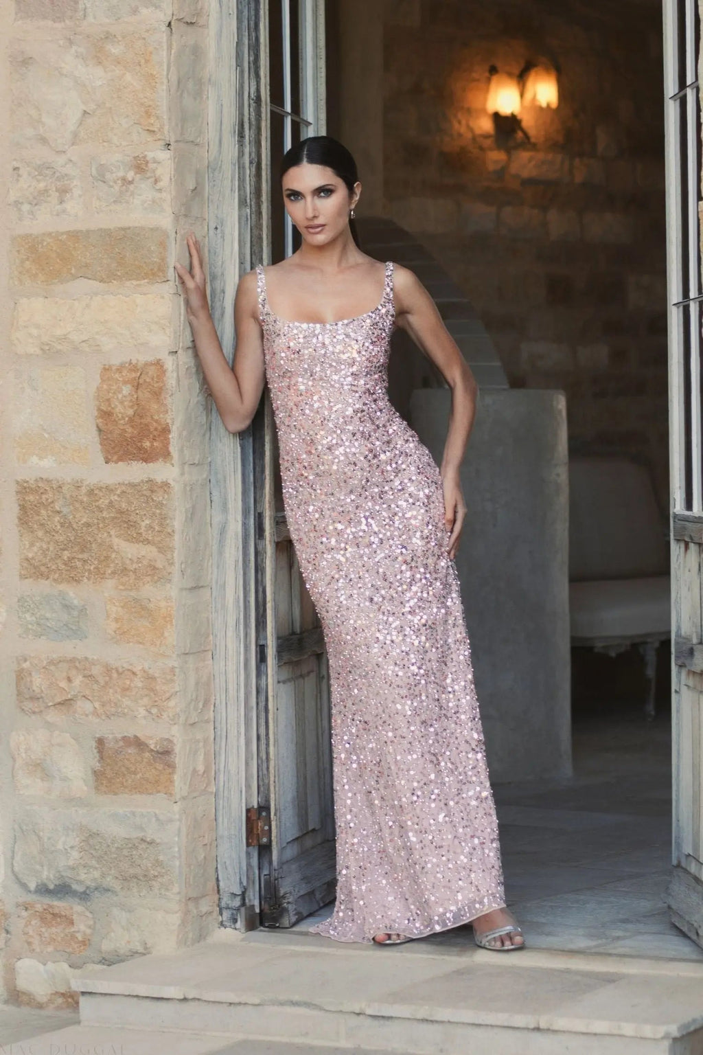 Women's Pink Dress Sequin - 10705 2