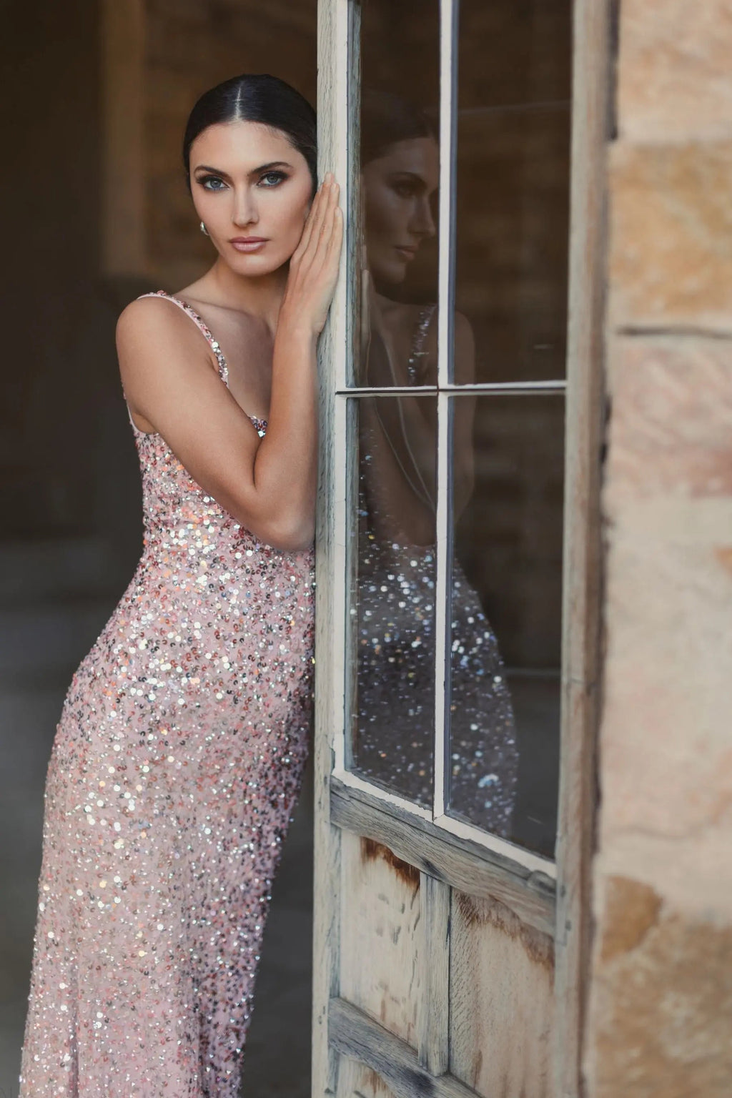 Women's Pink Dress Sequin - 10705 2
