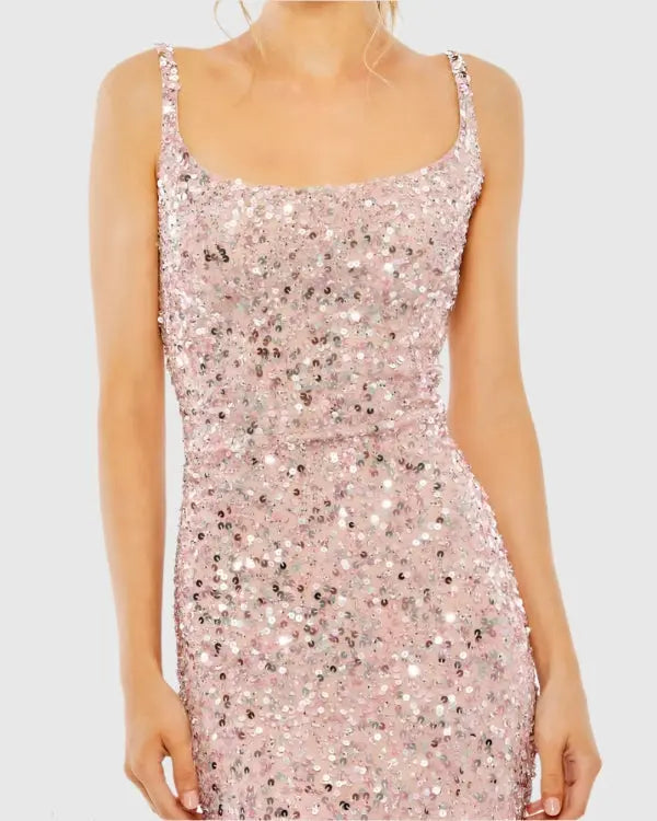 Women's Pink Dress Sequin - 10705 2