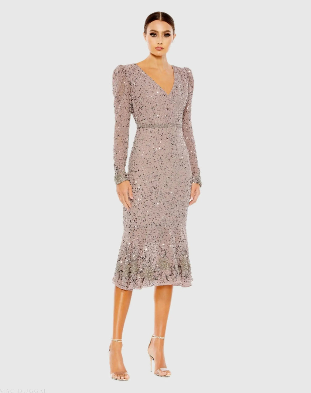 Women's Purple Dress Sequin - 10740