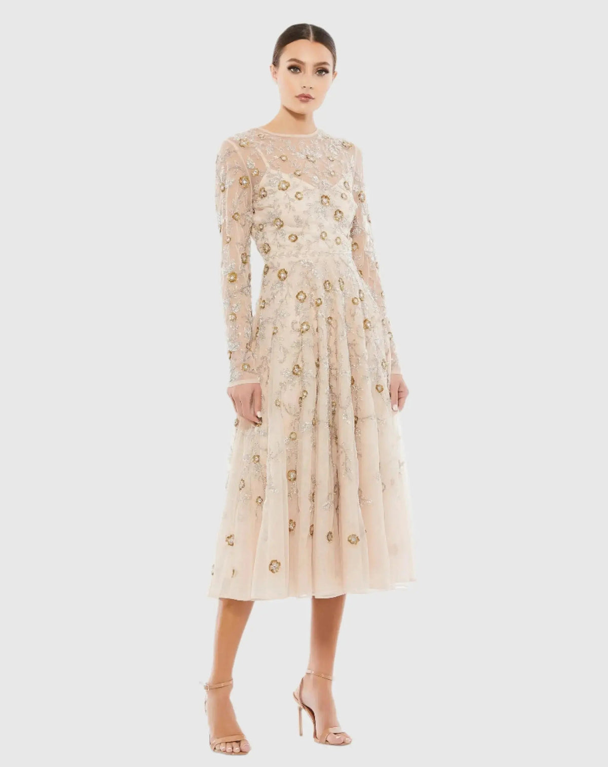 Women's Beige Dress - 10799 Nude