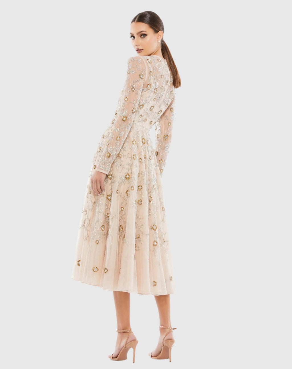 Women's Beige Dress - 10799 Nude