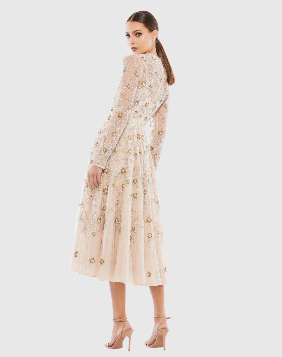 Women's Beige Dress - 10799 Nude