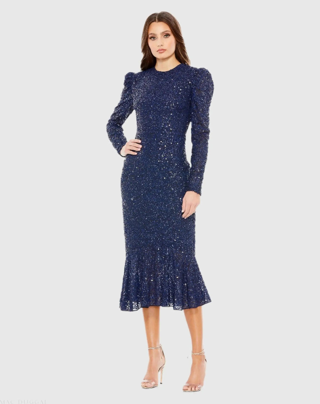 Women's Blue Dress Sequin - Blue