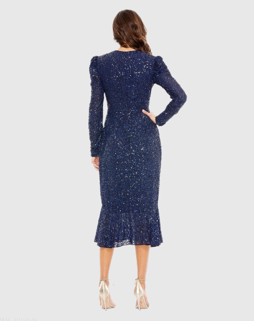 Women's Blue Dress Sequin - Blue