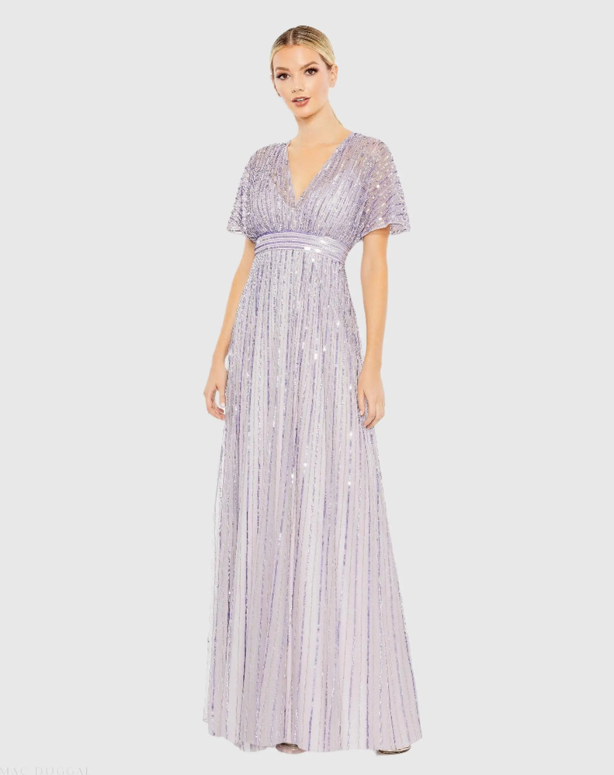 Women's Purple Dress Sequin - Purple Mesh