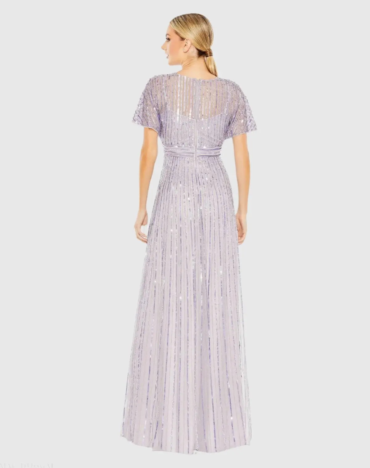 Women's Purple Dress Sequin - Purple Mesh