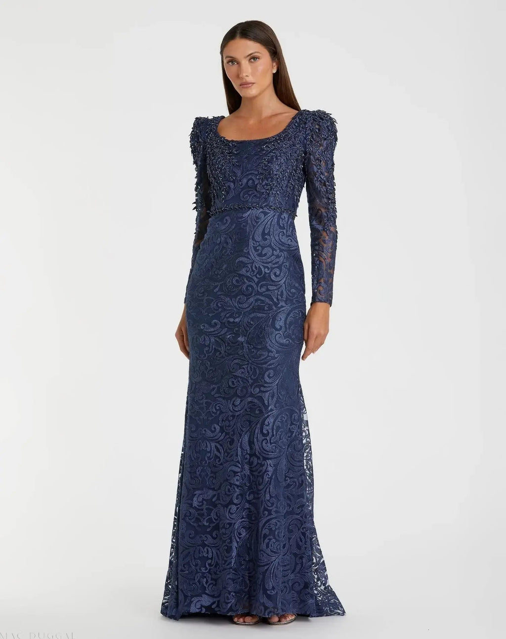 Women's Blue Dress Lace - Blue Sequin