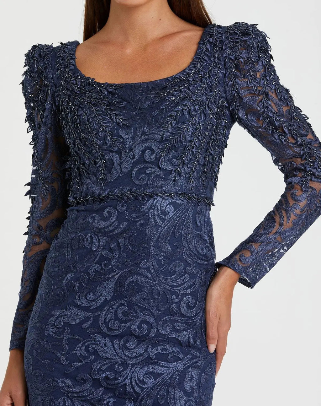 Women's Blue Dress Lace - Blue Sequin