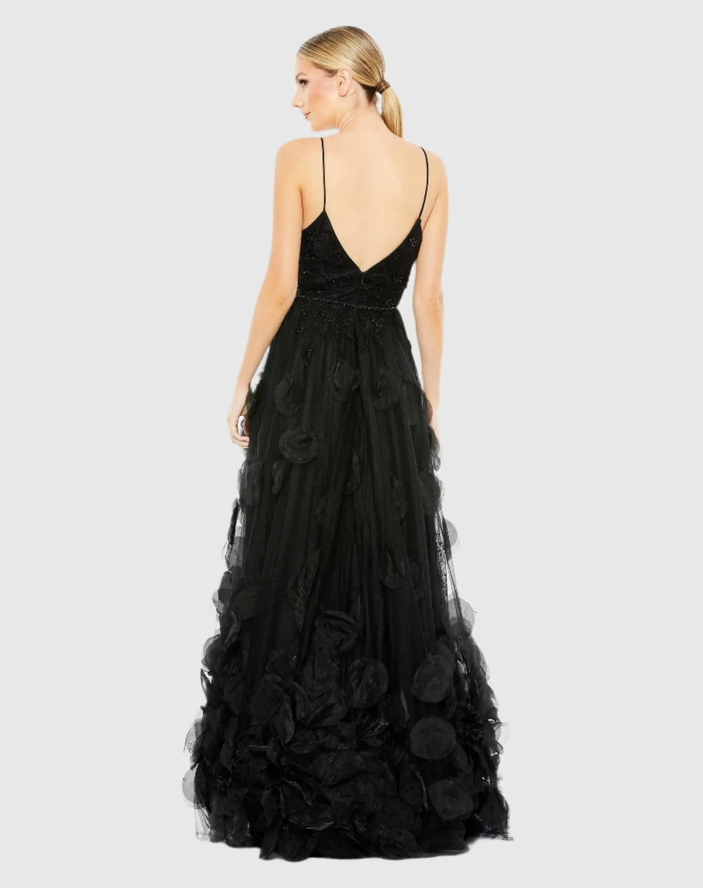 Women's Black Dress Floral Sleeveless - Black Satin Lace