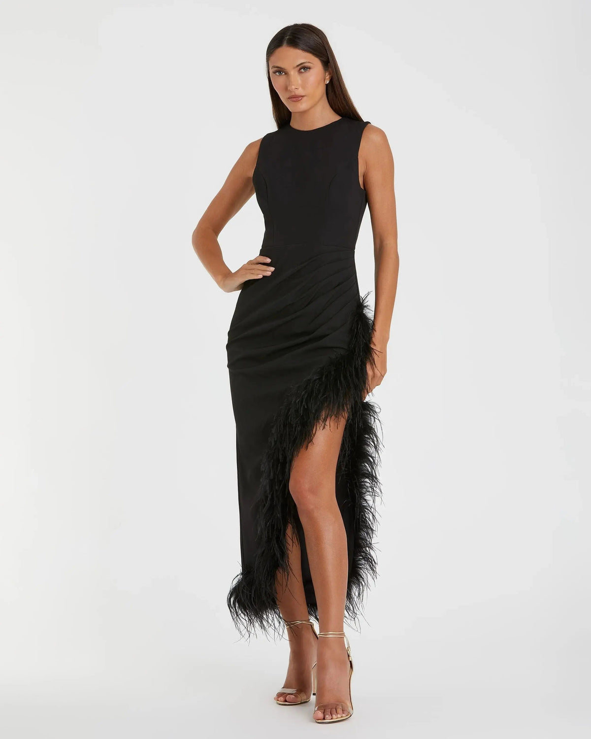 Women's Dress Sleeveless - Asymmetrical