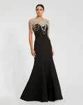 Women's Dress - Mermaid Gown - Beaded Mermaid Gown