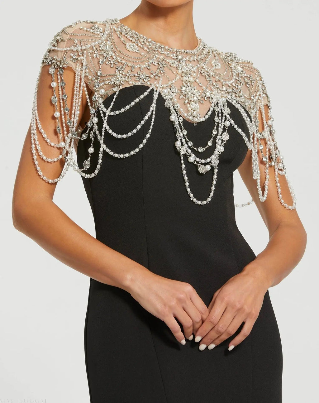 Women's Black Dress - Black Backless