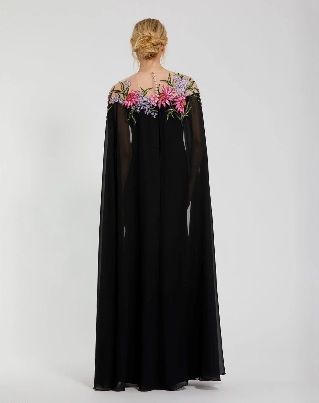 Women's Black Dress - Black Floral