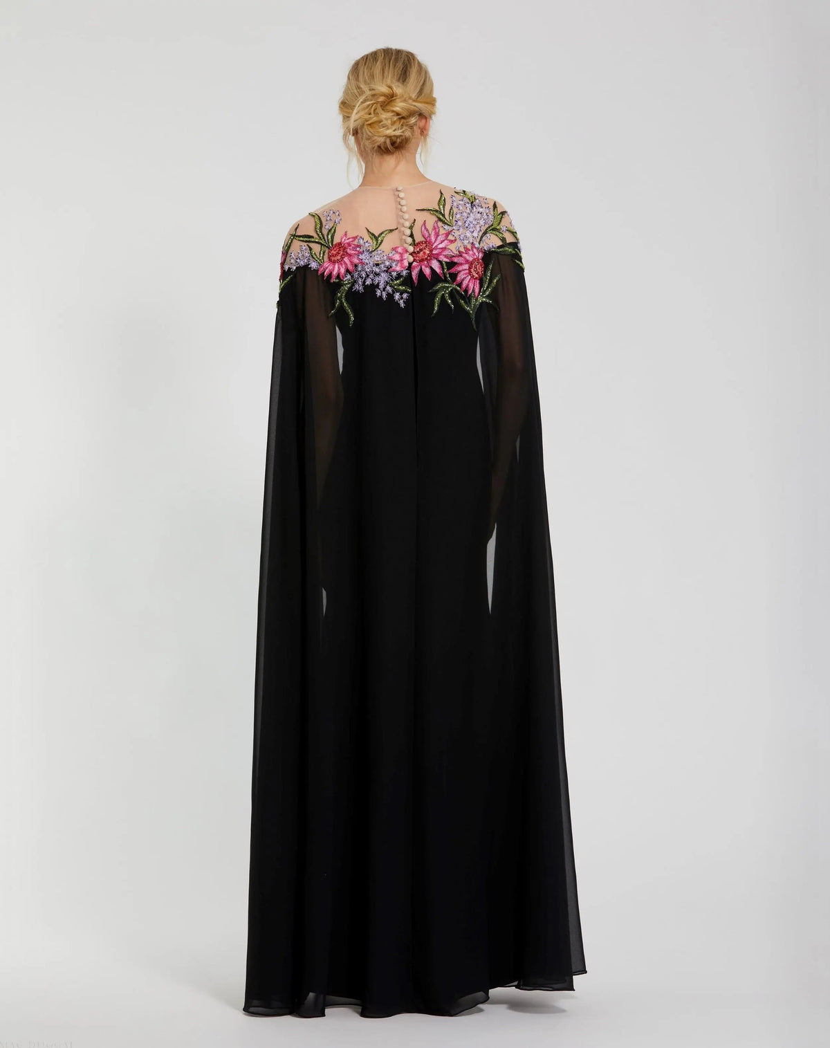 Women's Black Dress - Black Floral