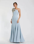 Women's Blue Dress One Shoulder - Black One-Shoulder