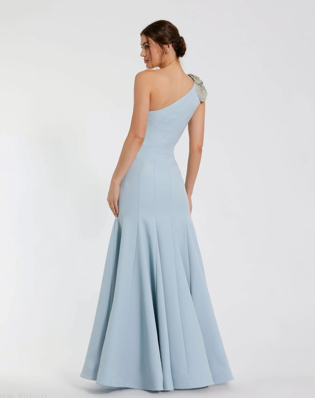 Women's Blue Dress One Shoulder - Black One-Shoulder
