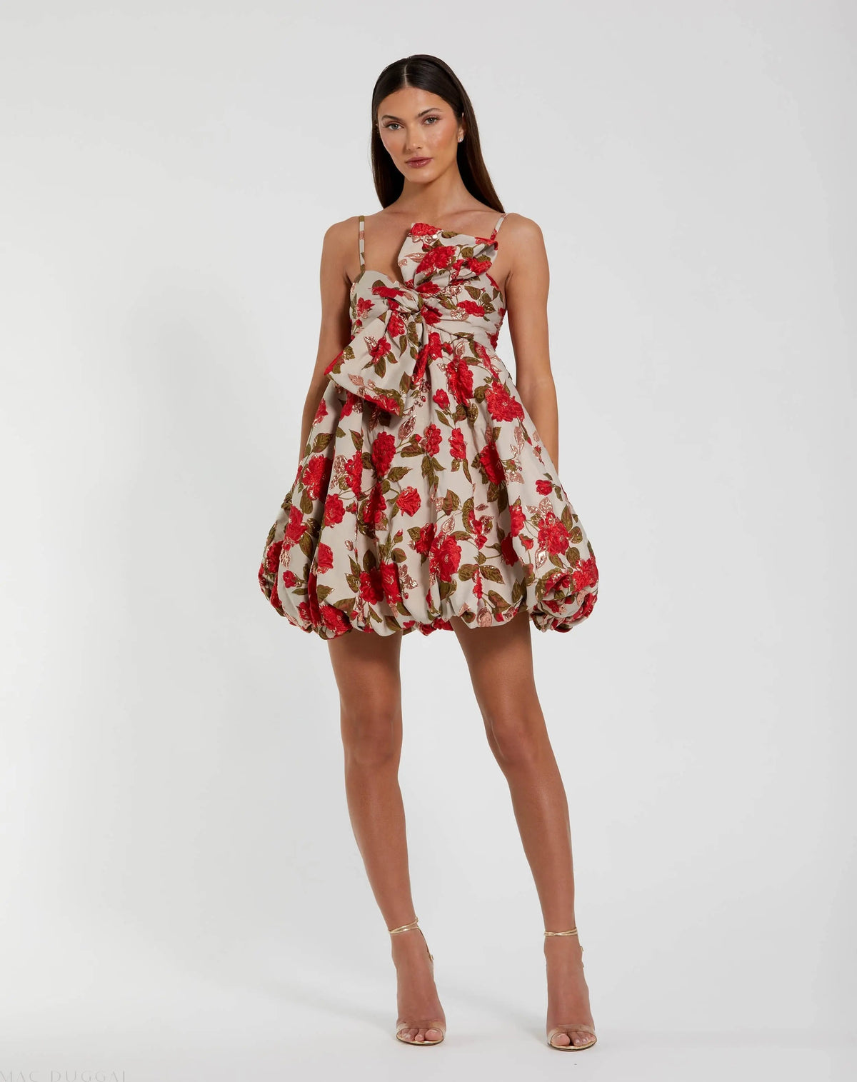 Women's Mini Dress - White Floral