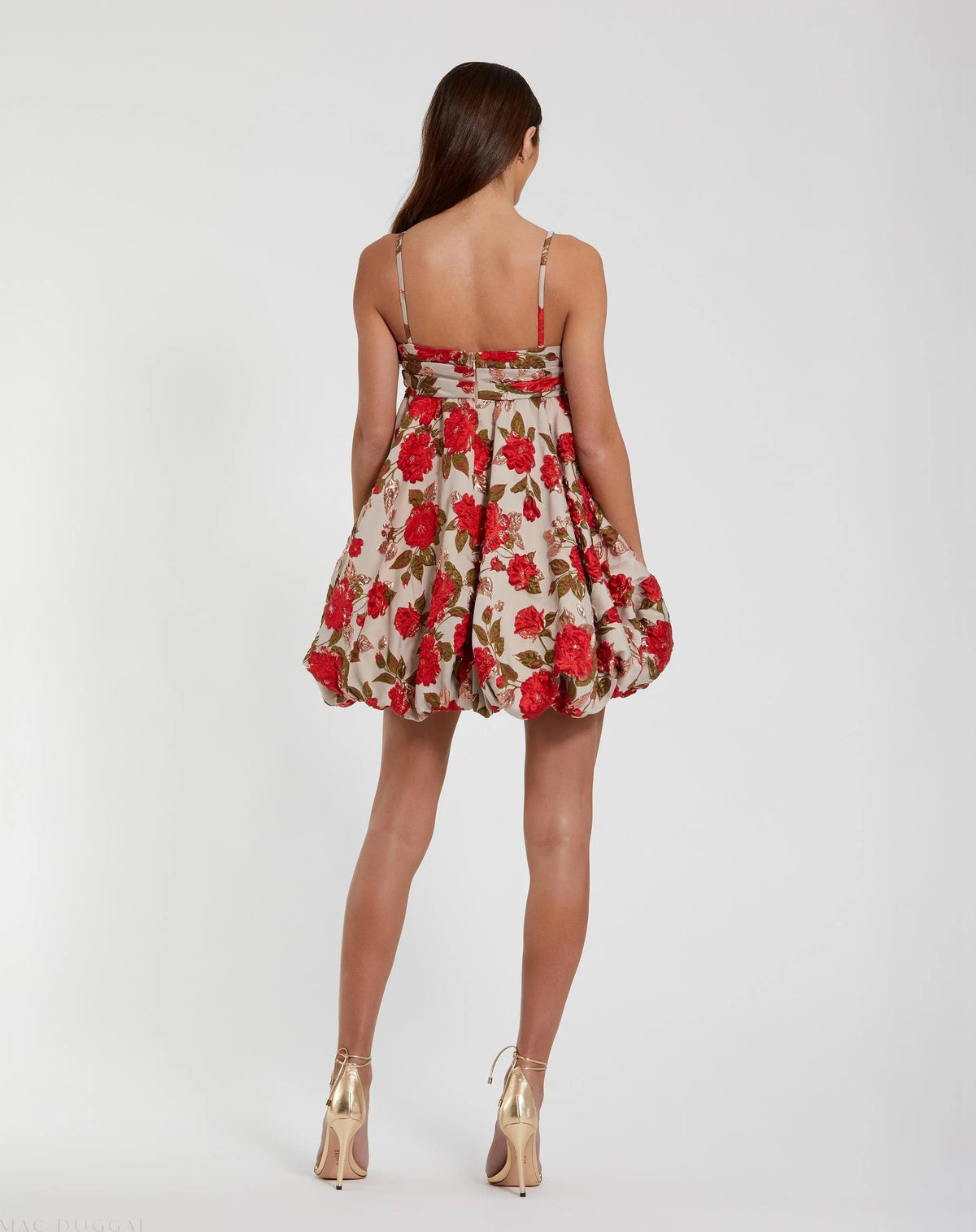 Women's Mini Dress - White Floral