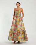Women's Dress Floral Strapless - 11825