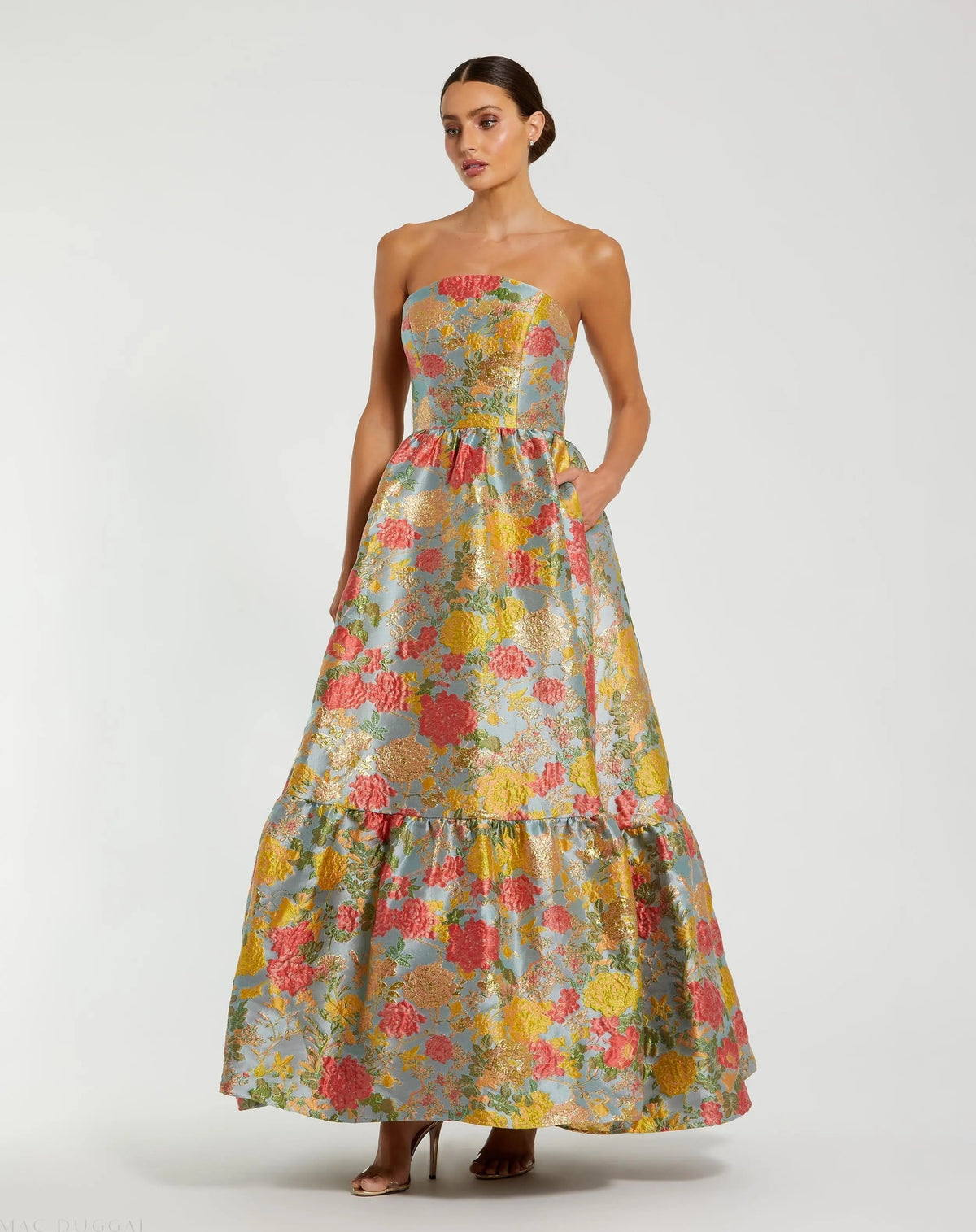 Women's Dress Floral Strapless - 11825