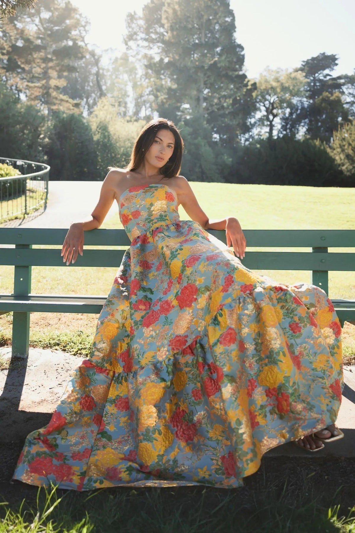 Women's Dress Floral Strapless - 11825