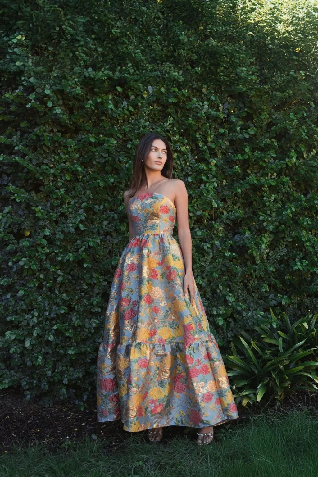 Women's Dress Floral Strapless - 11825