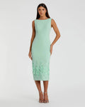 Women's Green Midi Dress Sleeveless - 11853 1