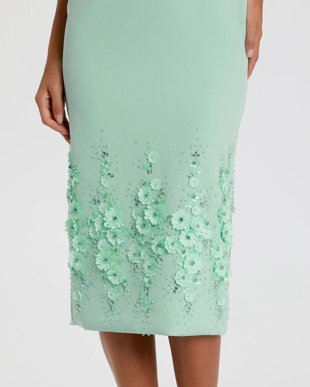 Women's Green Midi Dress Sleeveless - 11853 1
