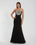 Women's Black Dress Strapless - 11855 1
