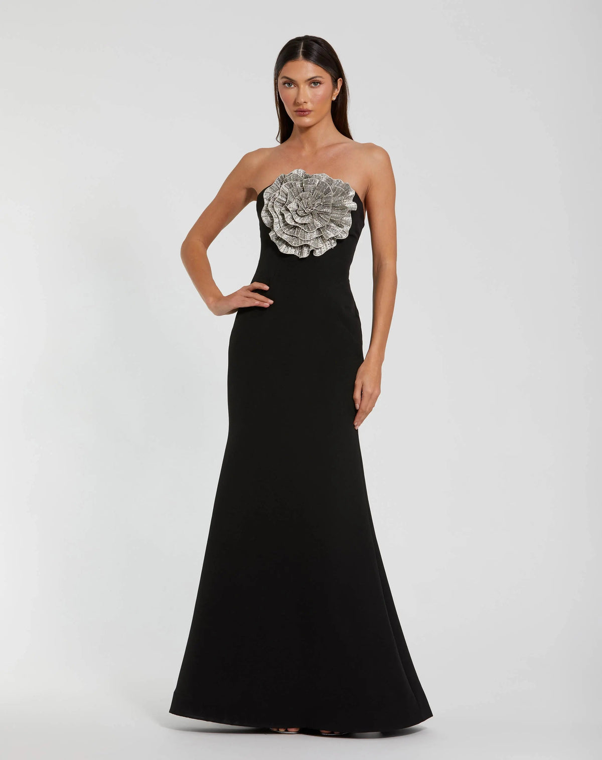 Women's Black Dress Strapless - 11855 1