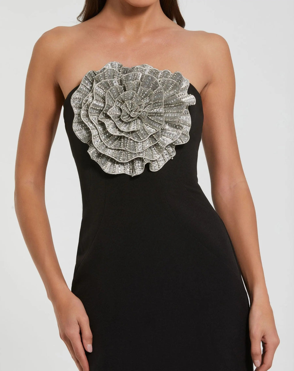Women's Black Dress Strapless - 11855 1
