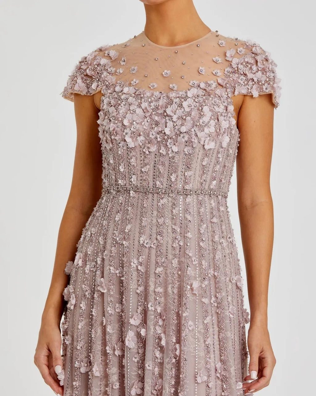 Women's Pink Dress Lace - Black Floral